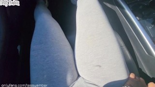 My UBER DRIVER Made Me SQUIRT NONSTOP while Driving – Made a Puddle on the Seat